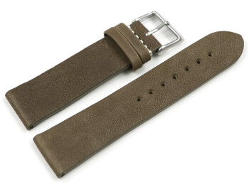 Uhrenarmband Rindleder Berlin Soft Vintage altbraun 20mm Schwarz