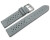 Uhrenarmband Leder Style grau 18mm Schwarz