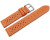 Uhrenarmband Leder Style orange 20mm Schwarz