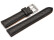 Uhrenarmband gepolstert HighTech Material Textiloptik dunkelgrau 22mm Schwarz