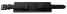 Uhrenarmband Leder schwarz Unterlage weiße Naht 22mm Schwarz
