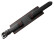 Uhrenarmband Leder schwarz Unterlage rote Naht 24mm Schwarz