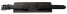 Uhrenarmband Leder schwarz Unterlage orange Naht 22mm Schwarz