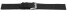 Veganes Uhrenarmband aus Kork schwarz 12mm Schwarz