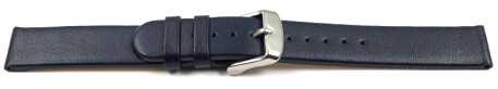 Veganes Uhrenarmband aus Apfelfaser dunkelblau 20mm Schwarz