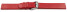 Veganes Uhrenarmband aus Apfelfaser rot 14mm Schwarz