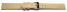 Uhrenarmband Leder sand Safari 16mm Schwarz