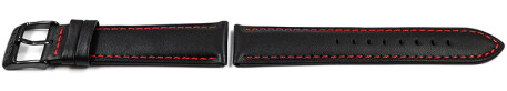 Festina Chrono Sport Lederband schwarz rote Naht F20344/5 F20344 Ersatzuhrenarmband