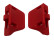 2 rote Cover End Pieces Casio aus Resin GBD-800 GBD-800-1