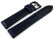 Festina Uhrenarmband blau mit schwarzem Rand F20359/2 F20359 Leder mit Lochmuster