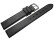 Uhrenarmband Leder Business schwarz 18mm Schwarz