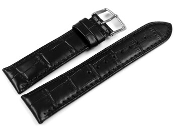 Lotus Uhrenarmband 15961 passend zu 18111 Leder schwarz Krokoprägung