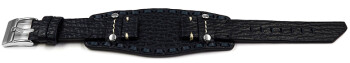Uhrenarmband Lotus schwarz 15686 Leder Ersatzband mit...