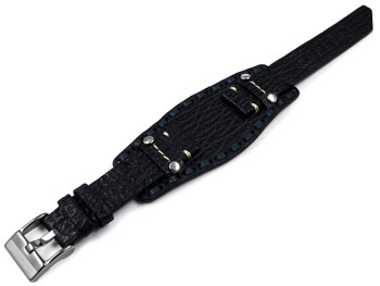 Uhrenarmband Lotus schwarz 15686 Leder Ersatzband mit Unterlage