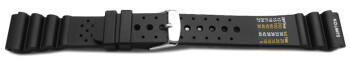 Uhrenarmband Silikon Sport schwarz 22mm Schwarz