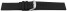 Uhrenband Silikon Glatt schwarz 18mm Schwarz