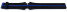 Uhrenarmband Festina F16184/7 Leder schwarz mit blauem Streifen