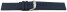Uhrenband Silikon Glatt dunkelblau 22mm Gold