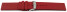 Uhrenband Silikon Glatt rot 18mm Stahl
