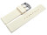 Uhrenband Silikon Glatt creme 18mm Stahl