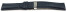 Uhrenarmband Kippfaltschließe Hirschleder dunkelblau stark gepolstert sehr weich 18mm Stahl