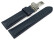 Uhrenarmband Kippfaltschließe Hirschleder dunkelblau stark gepolstert sehr weich 22mm Stahl