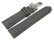 Uhrenarmband Kippfaltschließe HighTech Textiloptik hellgrau 18mm Stahl