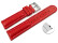 Schnellwechsel Uhrenarmband echt Leder glatt rot 22mm Schwarz