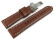 Uhrenarmband Leder Kippaltschließe hellbraun Miami 20mm 22mm 24mm
