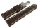 Uhrenarmband Leder Kippaltschließe dunkelbraun Miami 20mm 22mm 24mm