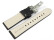 Uhrenarmband Leder Kippaltschließe schwarz Miami 24mm Gold
