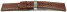 Uhrenarmband Leder Kippfaltschließe hellbraun Miami 22mm Stahl