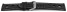 Schnellwechsel Uhrenarmband echt Leder Race schwarz 22mm Schwarz