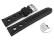 Schnellwechsel Uhrenarmband echt Leder Race schwarz 22mm Schwarz