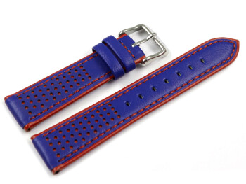 Festina Uhrenarmband Leder blau rot F20458/2 F20458