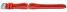 Lotus Ersatzarmband Kautschuk orange-rot mit schwarzen Streifen 18261 18261/1