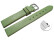 Schnellwechsel Uhrenarmband Leder Business grün 16mm Schwarz