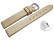 Schnellwechsel Uhrenarmband Leder Business gold 22mm Schwarz