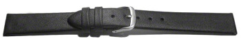 Schnellwechsel Uhrenarmband Leder Business schwarz XL 20mm Schwarz