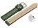 Schnellwechsel Uhrenarmband - echt Leder - Kroko Prägung - grün - 22mm Schwarz