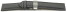 Uhrenarmband mit Butterfly-Schließe HighTech Textiloptik hellgrau 20mm Schwarz