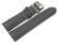 Uhrenarmband mit Butterfly-Schließe HighTech Textiloptik hellgrau 20mm Schwarz