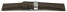 Uhrenarmband mit Butterfly-Schließe HighTech Textiloptik braun 18mm Stahl