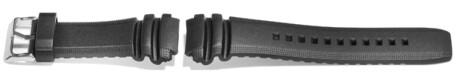 Uhrenarmband Casio für AMW-710-1AV, Kunststoff, schwarz
