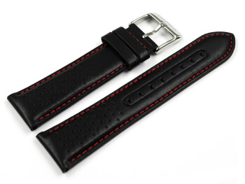 Festina Leder Uhrenarmband schwarz rote Naht für F20561/4 F20561