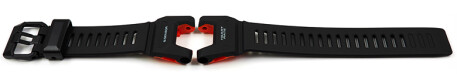 Casio G-Squad Uhrenarmband GBD-H2000-1AER aus bio-basiertem Resin schwarz und rot