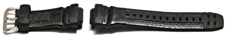 Casio Uhrenarmband für G-304RL, Leder/Kunststoff, schwarz