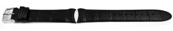 Festina Uhrenarmband schwarz F16980 Leder mit Krokoprint