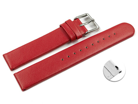 Veganes Schnellwechsel Uhrenarmband aus Apfelfaser rot...