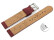 Veganes Schnellwechsel Uhrenarmband aus Kork bordeaux 22mm Schwarz